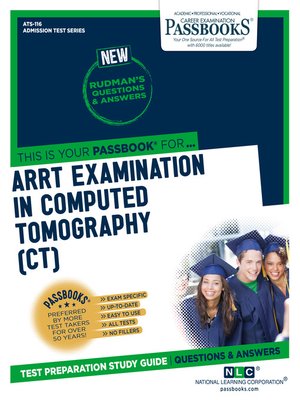 cover image of ARRT EXAMINATION IN COMPUTED TOMOGRAPHY (CT)